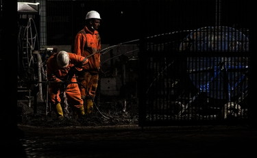 Operai di un cantiere edile