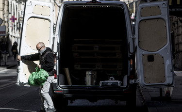 L?essenzialità su un camion alimentare