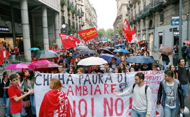 A Reggio Calabria studenti al fianco dei sindacati