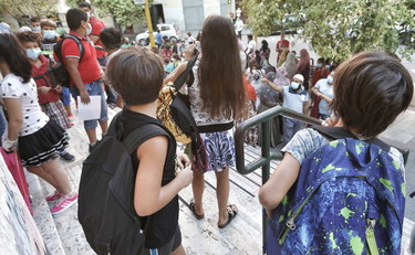 Inizio dell'anno scolastico 2020/2021 © Marco Merlini Roma, 14 settembre 2020 Scuola Carlo Pisacane Inizio dell'anno scolastico con le misure anti Covid