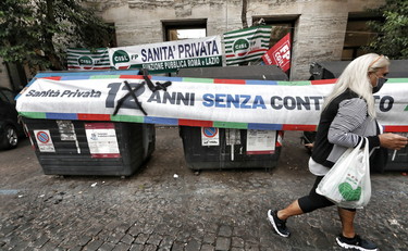 La manifestazione della sanità privata a Roma