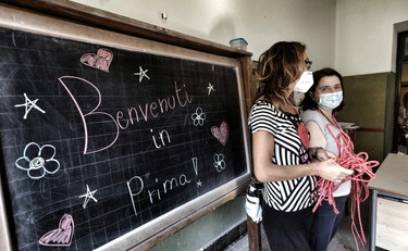 Inizio dell'anno scolastico 2020/2021 © Marco Merlini Roma, 14 settembre 2020 Scuola Carlo Pisacane Inizio dell'anno scolastico con le misure anti Covid