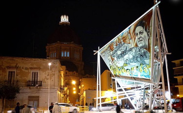Sfregiato e abbandonato. Rinasce il murale per Di Vittorio