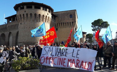 In campo per salvare le officine Maraldi