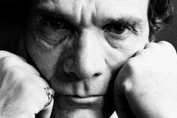Lo scrittore Pier Paolo Pasolini