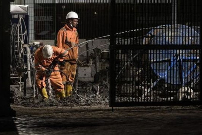 Operai di un cantiere edile