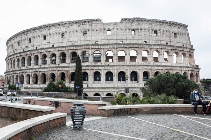 Roma senza turisti, il Colosseo