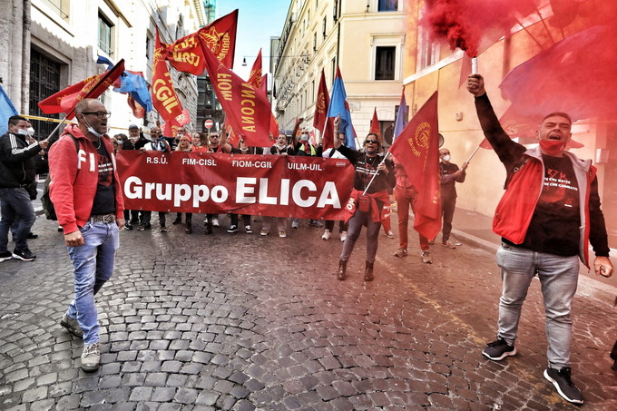19 ottobre 2021: presidio Elica e Whirlpool al Mise