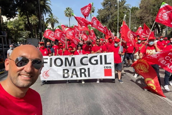 La manifestazione di Bari